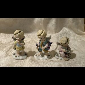 Charming bronson set of three Decor Figurines with Rustic Appeal